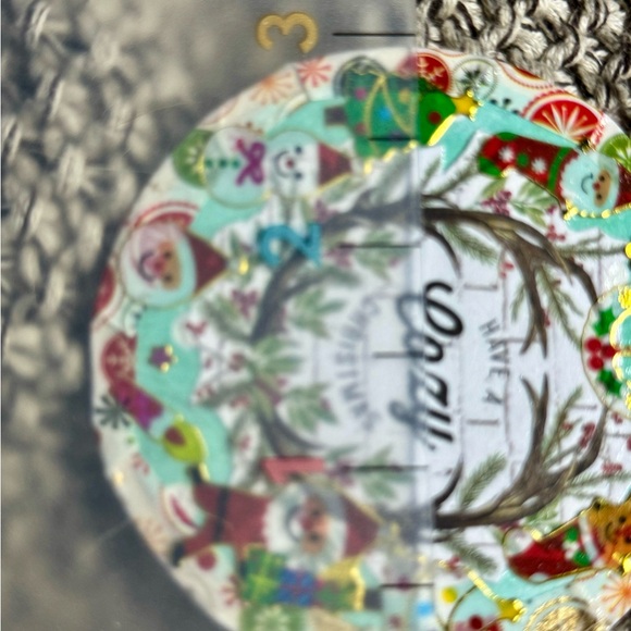 Set of 4 new 3x3” unique handmade wooden Christmas tree hanging ornaments $40 - Picture 10 of 12